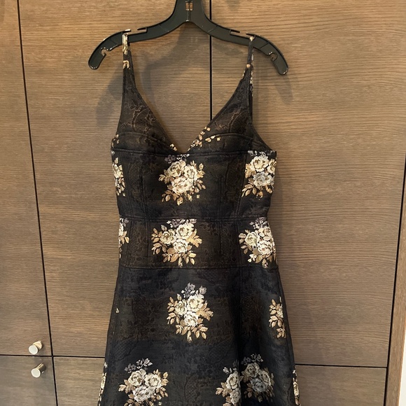 ERDEM black Doris midi dress size 6 - Picture 6 of 14
